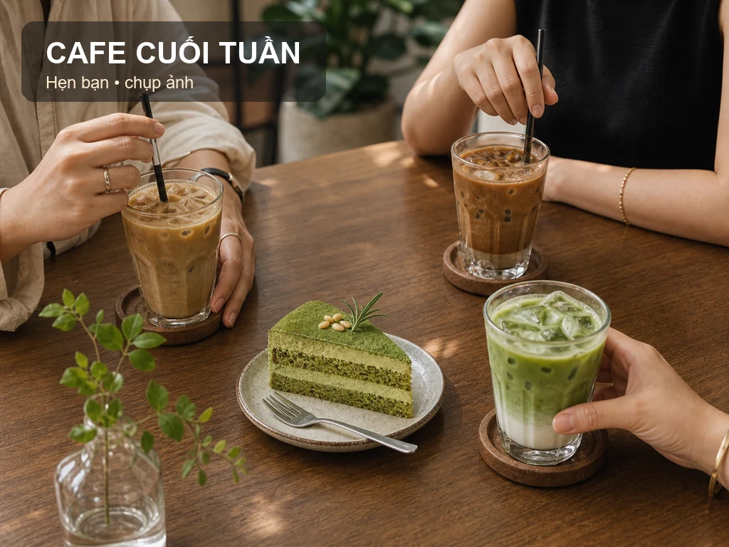 Cafe cuối tuần Sài Gòn phù hợp đi cùng bạn bè