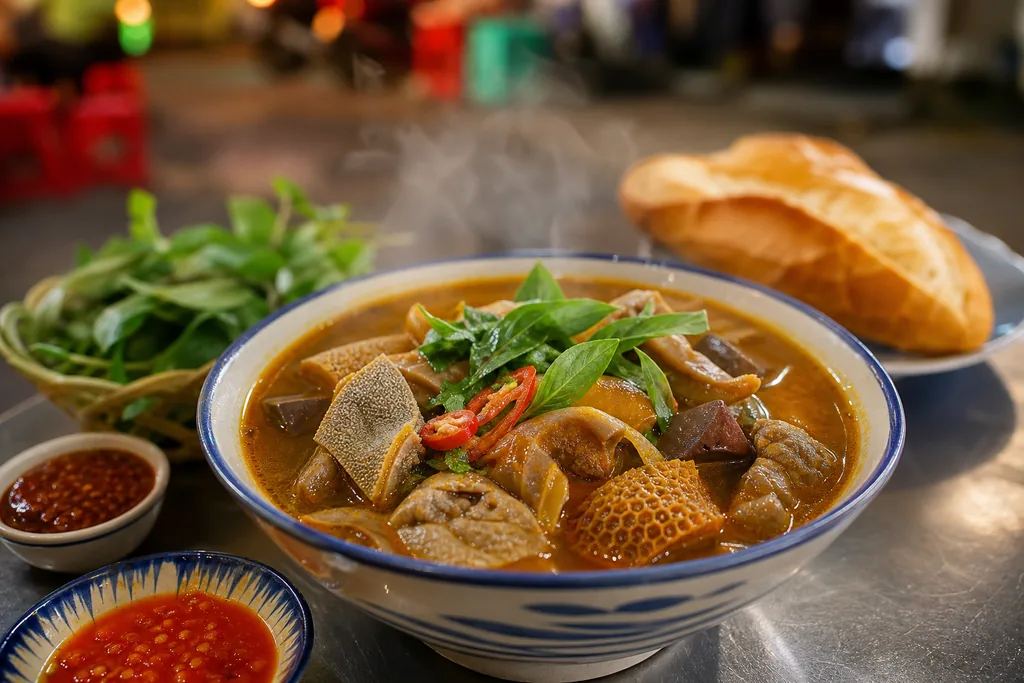 Phá lấu Sài Gòn ăn cùng bánh mì vào buổi chiều