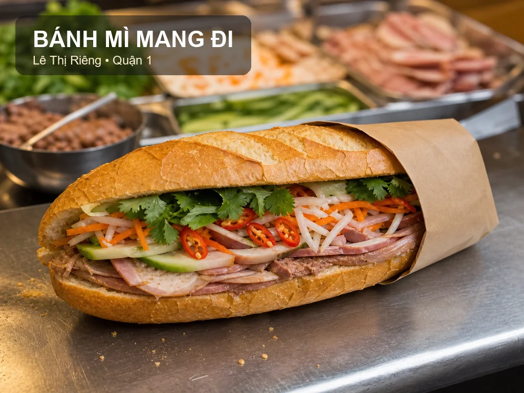 Bánh mì nhân đầy đặn gợi ý khi ăn gì ở quận 1