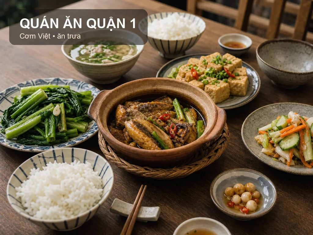 Quán ăn ngon quận 1 với các món cơm Việt cho bữa trưa văn phòng