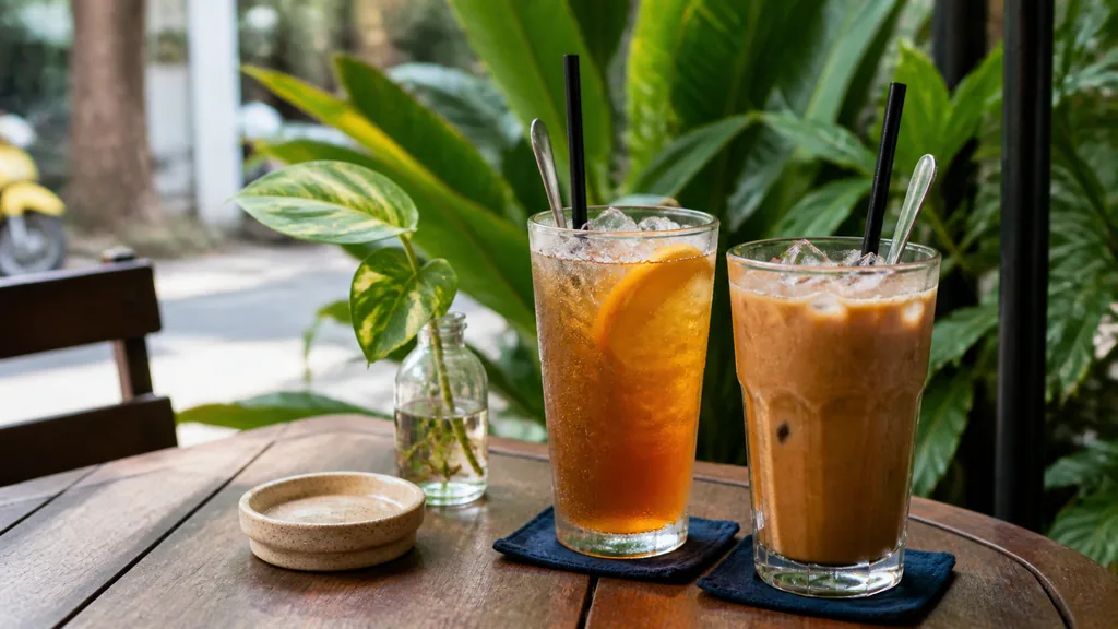 Đồ uống mát phù hợp cafe ngoài trời ở Sài Gòn
