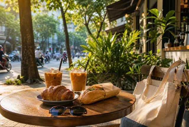 Cafe sáng Sài Gòn trước giờ làm: ghé nhanh, ăn nhẹ và tỉnh táo