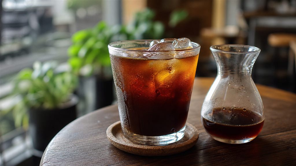 Ly cold brew cafe specialty trong quán Sài Gòn