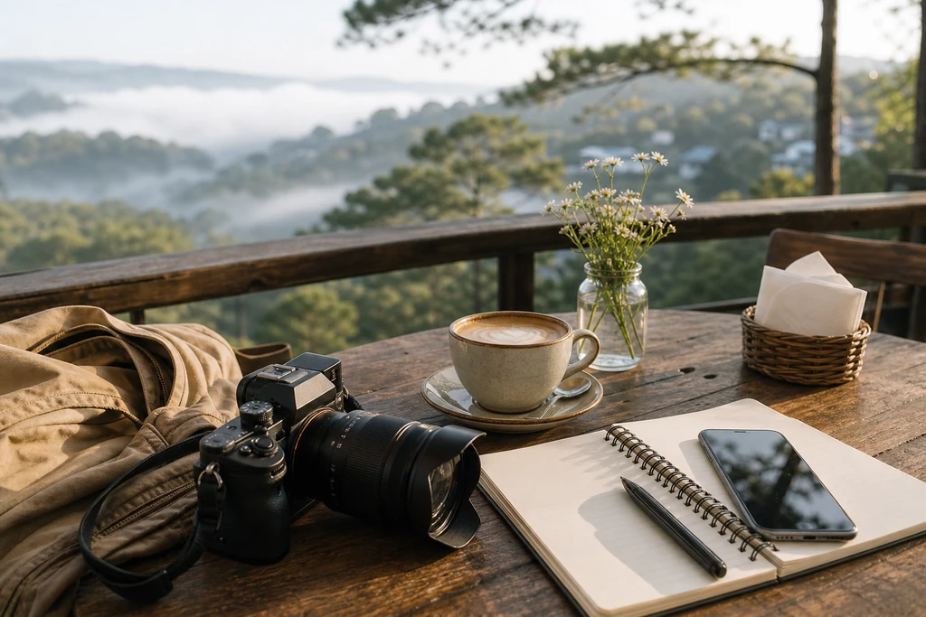Kinh nghiệm đi cafe đẹp Đà Lạt sáng sớm và chiều muộn