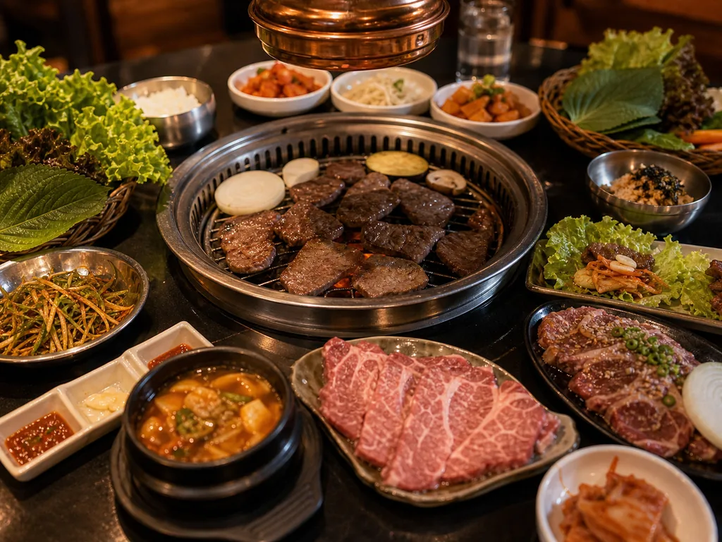 Bàn nướng Hàn Quốc cho nhóm bạn