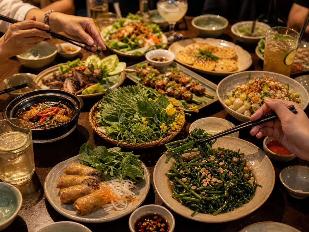 Quán ăn tối Sài Gòn phù hợp nhóm bạn
