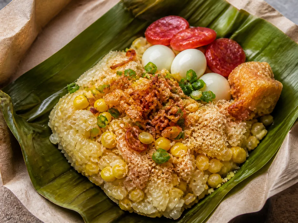 Xôi bắp mặn Sài Gòn ăn sáng